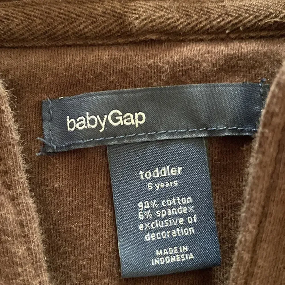 GAP hooded brown knit tunic top Size 5 Years